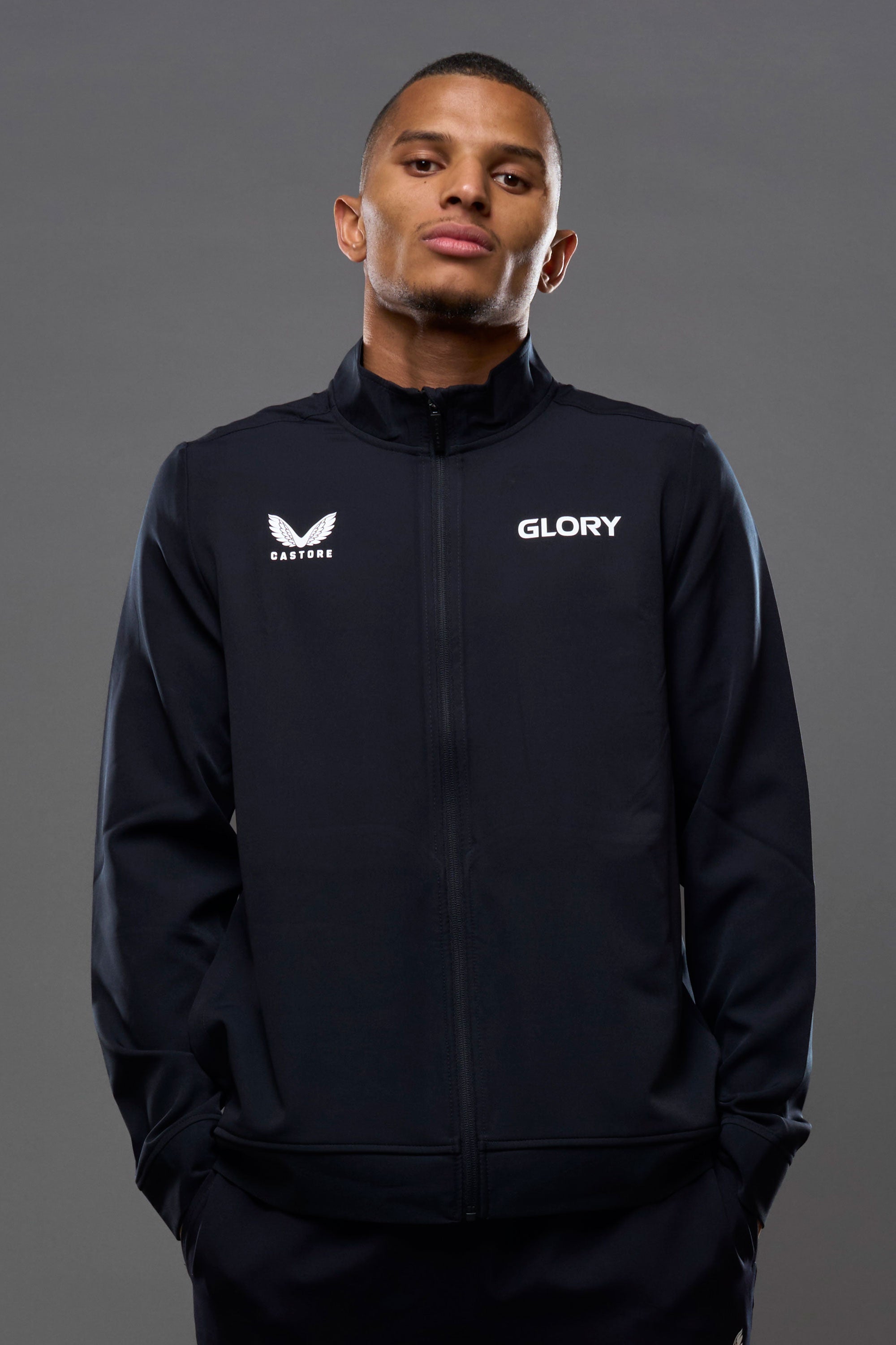 GLORY X Castore Black Track Jacket