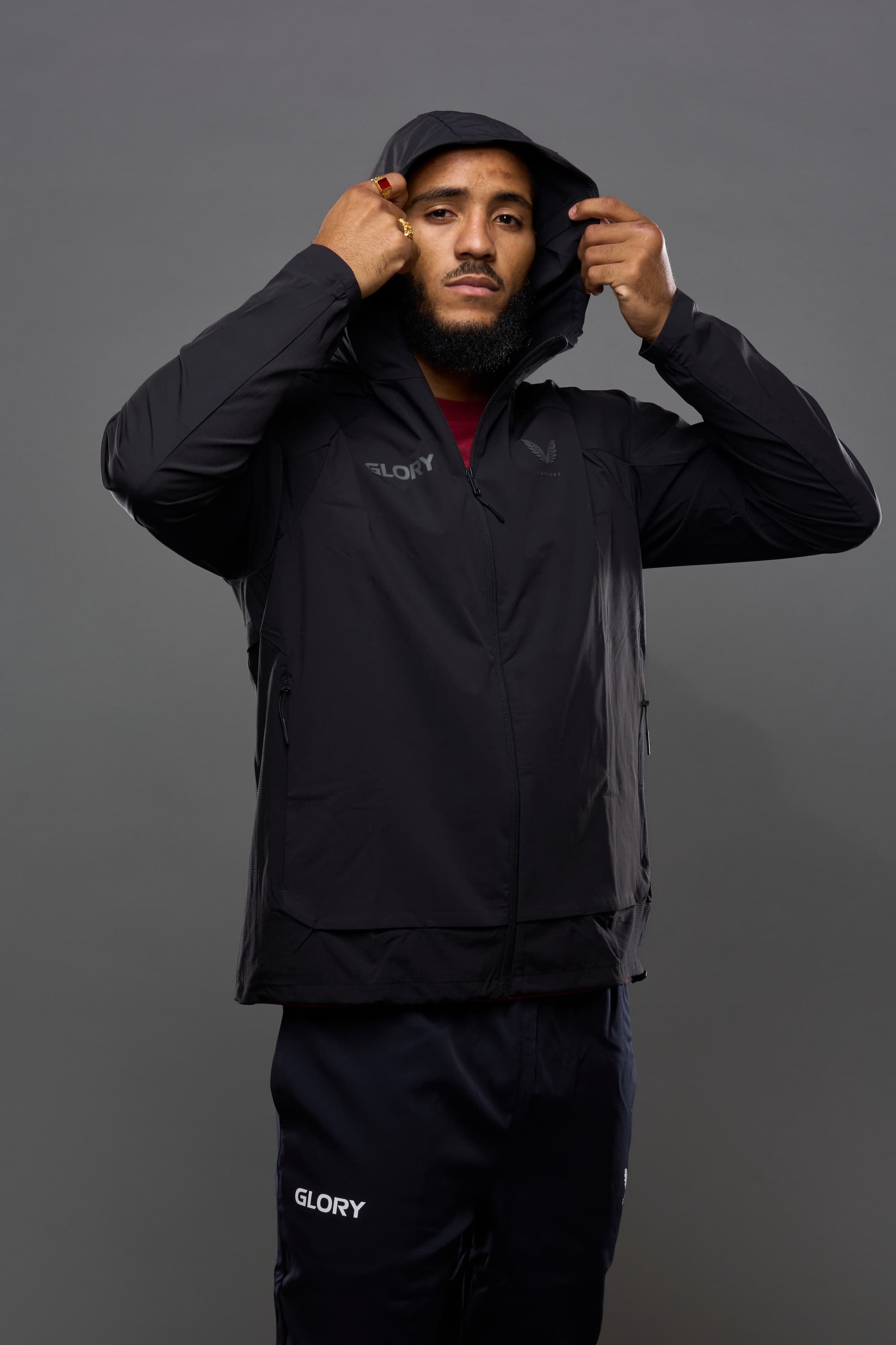 GLORY X Castore Black Woven Jacket